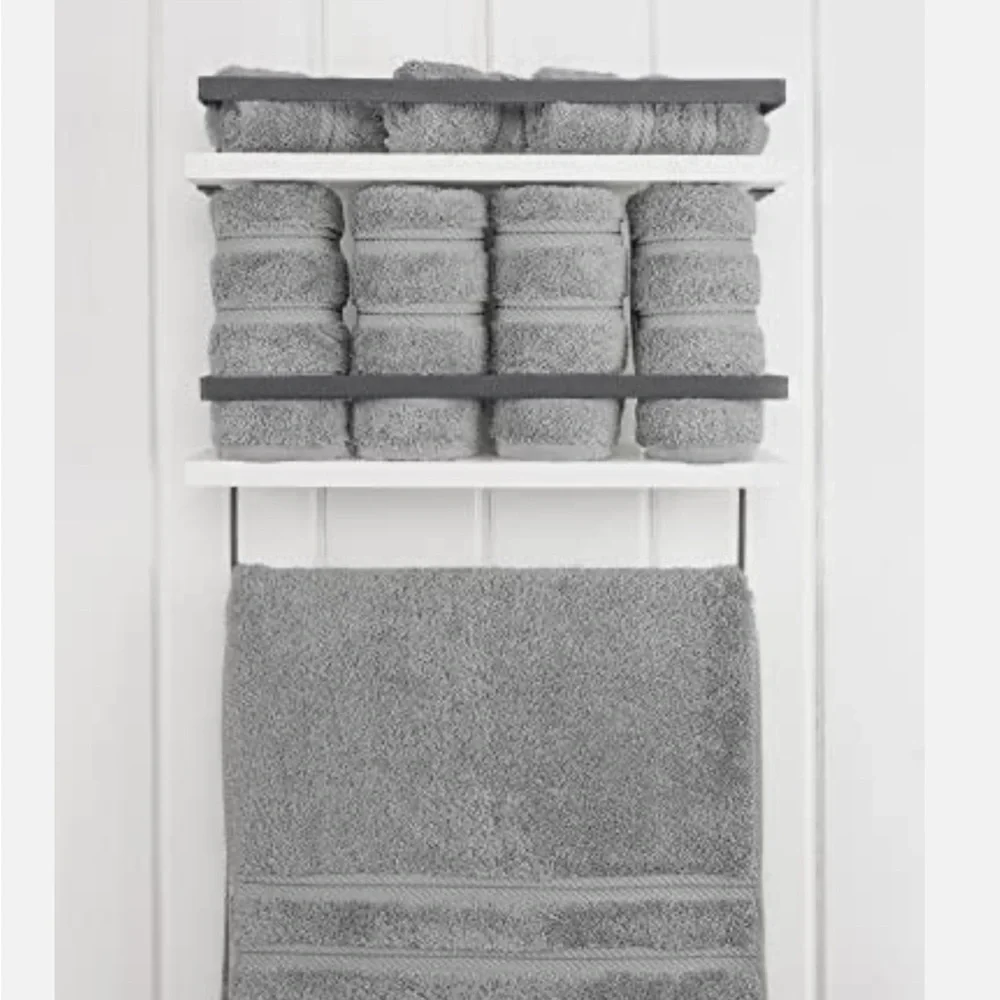 American Soft Linen 6 Piece Luxury Hand Towel Set.  100% Turkish Cotton.  New.